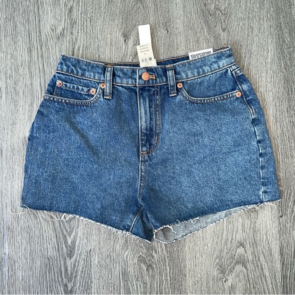 PINK High Rise Cutoff Denim Shorts